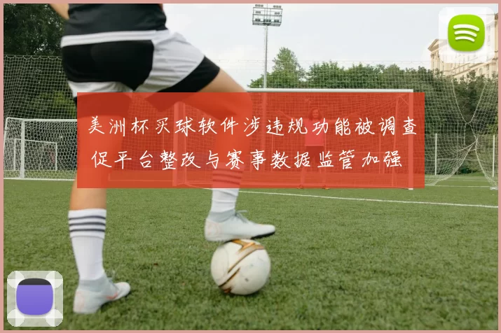 美洲杯买球软件涉违规功能被调查 促平台整改与赛事数据监管加强